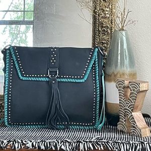 Delila Leather Hobo in Smoke
